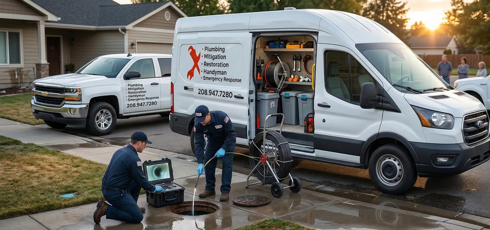 Professional sewer and drain cleaning service