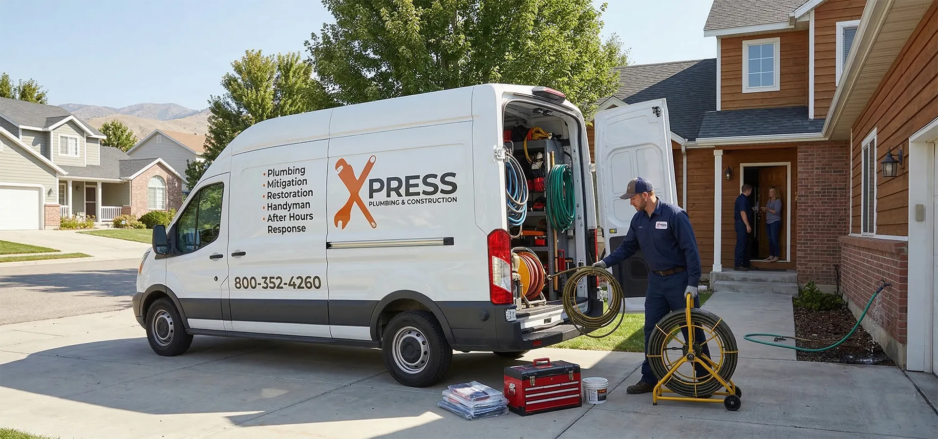 Xpress Plumbing residential service call in Kirkland
